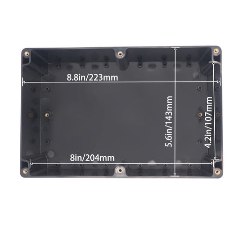 Watertight Junction Box, IP67 Waterproof Project Box Durable ABS Plastic Electronic Enclosure Case for DIY Electrical