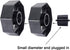 Heat Press Tape Dispenser, Desk Heat Tape Dispenser 6.3 x 2.5 x 3.4 Inch, Holder Fits 1" and 3" Core (Black)