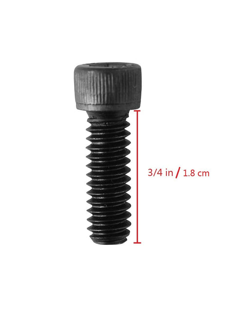 Socket Head Cap Screw, 1/4-20 x 3/4", Alloy Steel, Black Oxide, Hex Socket Coarse Thread, 20 Quantity