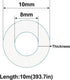 ECYC Ltd 32.8 8mm 10mm Feet Transparent Flexible Silicone Tubing, Soft Food Grade Silicone Tubes High Temperature Pure