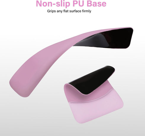 MOSISO Wrist Rest Support for Mouse Pad & Keyboard Set, Ergonomic Non-Slip Base, Pain Relief, Mauve Pink