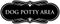 Designer Paws, Dog Potty Area Sign (Black) - Large