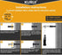 KURUI #8 Self Drilling Drywall Anchors with Screws Kit, Heavy Duty for Hanging Sheetrock, 100PCs Mounting Hardware