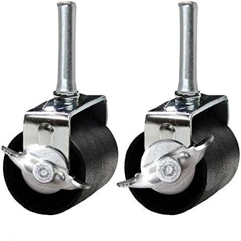 Heavy Duty Caster Wheels Set of 4 (Two Locking, Two Non-Locking) for Metal Bed Frame