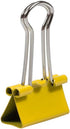 JAM PAPER Small Colorful Binder Clips, 3/4 Inch (19 mm), Yellow, 25/Pack