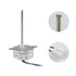 CHANCS Small Synchronous Motor TYC-40, 12V, 5RPM, 74mm Inner-Shaft Length for Christmas Santa Halloween Decoration, 2PCS