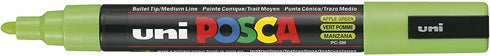 UNI-BALL POSCA MARKER PEN PC-5M - APPLE GREEN - Single Pen