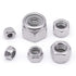 EASTLO 10# 24 304 18-8 50 Pack Nylon Insert Hex Lock Nuts Stainless Locknuts, Hex Drive, Bright Finish, Stainless Steel