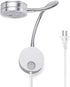 Wall Mounted Reading Light,Plug in Wall Light Wall Mount Lamp,Wall Reading Light