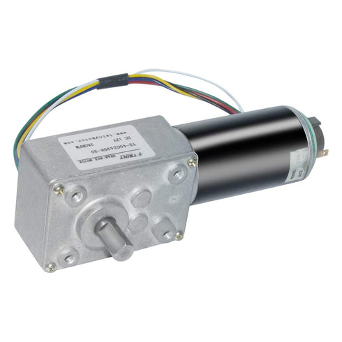 12V 110 Encoder DC Turbo Worm Gear Motor High Speed RPM Reversible with Encoder and Cable for Robot, Toys, Intelligence