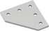2020 Series L Shape Joint Plate Bracket Kit - 4pcs Joint Plate, 20pcs M5 T-Slot Nuts, 20pcs M5x8mm Screws
