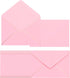 PATIKIL 200 Pack 5 x 7 Christmas Envelopes for A7 Cards, V Flap for Office, Wedding, Invitations (Pink)