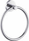 KIBI Circular Bathroom Towel Ring Wall-Mounted Hand Towel Holder, Solid Brass Construction,