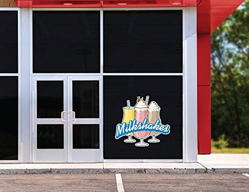 Milkshakes 16" Concession Decal Sign for Cart Trailer Stand Sticker Equipment