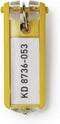 DURABLE Key Tags, Yellow - 6 Pack (195704)