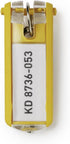 DURABLE Key Tags, Yellow - 6 Pack (195704)