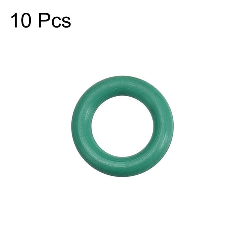 uxcell Fluorine Rubber O-Rings, 8.5mm OD 5.5mm ID 1.5mm Width FKM Seal Gasket for Machinery Plumbing, Green, Pack of 10