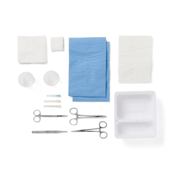 Laceration Tray, No Needle or Syringe,1,Each,DYNJ03004H