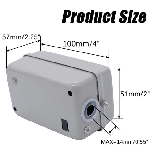 AC 220V/380V Push Button Switch - mxuteuk On/Off Start Stop Switch for 3 Phase Electric Motor Control