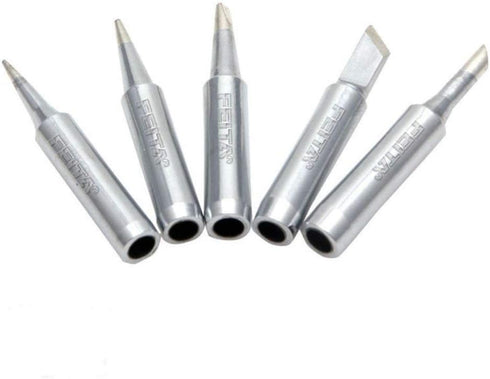 900M-T Soldering Iron Tips, 60 Watt Replacement for Electrical Soldering Station (B/2.4D/I/K/3C 5Pcs)