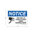 SmartSign (Pack of 4) 5 x 7 inch “Notice - This Area Is Under 24 Hour Video Surveillance” Sticker Labels, USA-Made