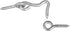 National Hardware N117-820 V2000 Hooks & Eyes, Zinc Plated, 2 Pack, 1 Inch