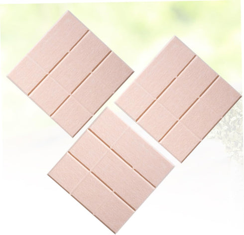 Ciieeo 3pcs Pink Felt Board Tiles, Colored Felt Notes Board Tiles, Memo Wall Bulletin Boards, Three-Dimensional Photo
