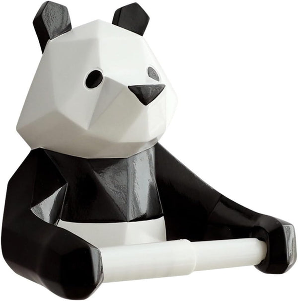 TEHAUX Toilet Paper Holder Wall Mount Panda Paper Towel Holder Stand Stylish
