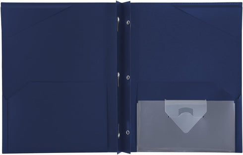 Five Star Stay-Put Pocket Folder, Navy (72119), 11.62 x 9.31 x .25 Inches