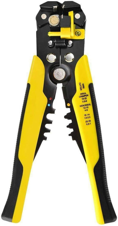 szhdxsy Wire Stripper, Self-Adjusting 8" Stripping/Crimping Tool for 10-24 AWG, Multi-Function Hand Tool