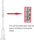 caralin 13cm Wine Making Alcohol Meter Tester for Wine Alcohol Alcohol Meter Tester Transparent