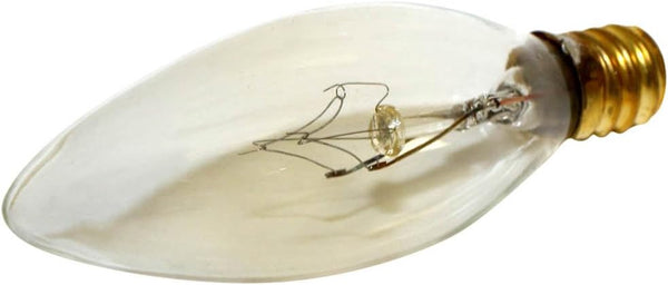 Bulbrite Incandescent B8 Candelabra Screw Base (E12) Light Bulb, 1 Count (Pack