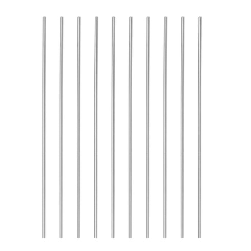 Round Steel Rod, 1.6mm Diameter, 100mm Length, High Speed Steel Bar Stock Craft DIY Tool, 10-Pieces