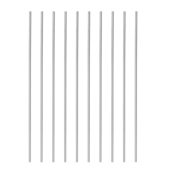 Round Steel Rod, 1.6mm Diameter, 100mm Length, High Speed Steel Bar Stock Craft DIY Tool, 10-Pieces