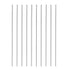 Round Steel Rod, 1.6mm Diameter, 100mm Length, High Speed Steel Bar Stock Craft DIY Tool, 10-Pieces