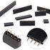 Glarks 120Pcs 2.54mm Straight Single Row PCB Board Female Pin Header Socket Connector Strip Assortment Kit