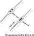 uxcell Adjustable Tap Wrench Handle, for Metric M4-M12 W5/32-1/2 Taps, Thread Tap Holder Reamer Hand Tapping Tool for Machinist Repair, Tool Steel Handle with Chrome Plated by uxcell