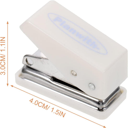 Staplers for Desk Mini Stapler 1 Set Desk Accessory Kits 3 in 1 Desktop Stapler Hole Punch Tape Dispenser Office Supplies Set for Office Home Stationery Gift White Mini Binder by STOBOK