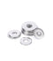 binifiMux 100pcs M4 x 12mm x 1mm Large Flat Washers - 304 Stainless Steel, Plain Finish