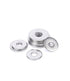 binifiMux 100pcs M4 x 12mm x 1mm Large Flat Washers - 304 Stainless Steel, Plain Finish