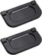 Yoohey 2 Pack Modern Flush Ring Pull Handle, 2.5 Inch Hole Distance, Zinc Alloy, Black