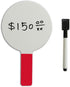 Hand Held Dry Eraser Paddle Board, Two Sided Quick Response White Board