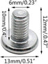 Biaungdo M6x10mm Stainless Steel Flat Head Hex Socket Cap Bolts Screws, Pack of 30