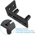 ZEKOO Barn Door Floor Guide - Flush Design Bottom Flat Floor Guide, Adjustable Wall Mount Stay Roller Black Barn Door