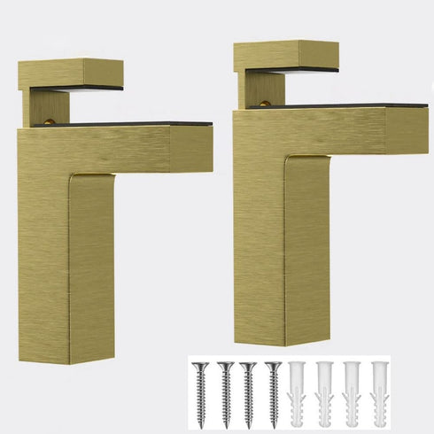 kaileyouxiangongsi Adjustable Wood/Glass Shelf Bracket, Shelf Support Clamp Corner Brace for 5-30mm Thickness