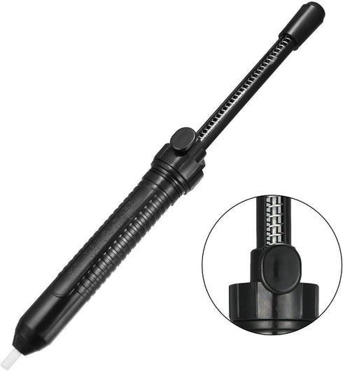 uxcell 2pcs Desoldering Pump, 13.2 Inches Manual Vacuum Solder Sucker Removal Hand Tool, Plastic Black