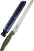 ALLEX 8" Insulation Knife with Sheath, Japanese Stainless Steel Cutter, Serrated Sharp Duct Knife Tool, Made in JAPAN