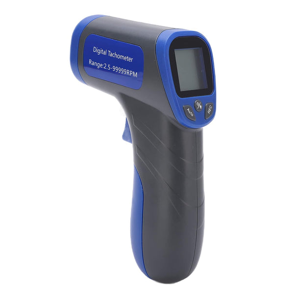 Industrial Tachometers Gauge, Digital Photoelectric RPM Meter, Non-Contact RPM Gun Tachometer with LCD Display