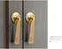 PIYYQNY 2 Pack 57mm) Cabinet Knobs Drawer Knobs Brass Pendant Handle Gold Drawer Handle Bedroom Wardrobe Bedside Table