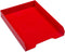 JAM PAPER Stackable Paper Trays - Red, Desktop Document & File Organizer Tray, Sold Individually